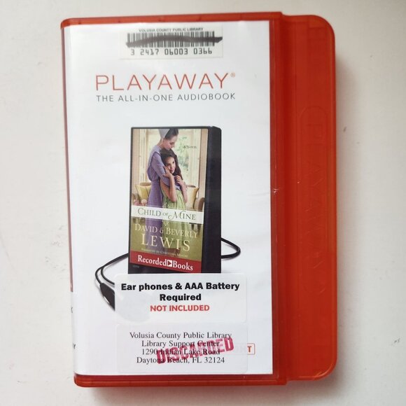 Child of Mine by Beverly Lewis, David Lewis Playaway Audiobook, Former Library - Picture 1 of 8
